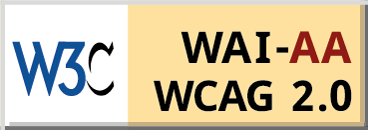 Icono del cumplimiento de la normativa de accesibilidad WCAG 2.0